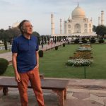 El autor, ante el Taj Mahal. BLAS CURADO