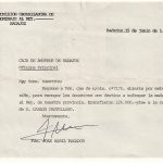 Orden de pago de la Medalla al Rey, firmada por mí. ARCHIVO J.M. PAGADOR