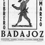 Cartel del primer Carnaval de Badajoz en 1981, diseñado por el periodista. ARCHIVO J.M. PAGADOR