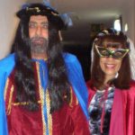 Villafaina y Lydia, como Rometo y Juliea, en los carnavales de Badajoz, Verona y Venecia.