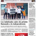 Primera página de El País, recogiendo lo que es una evidencia para toda la ciudadanía española.