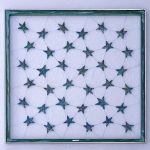 Constelación El Cairo XVI blue nácar – 119 x 104 cm – TM s algodón tensionado