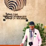 El reportero en la Asociación de Periodistas de Emiratos Árabes Unidos. ARCHIVO J.M. PAGADOR